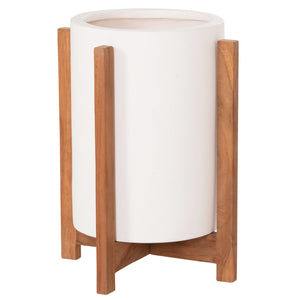 ΓΛΑΣΤΡΑ ΕΣΩΤ.ΧΩΡΟΥ HOFF HM4682.02S FIBER CEMENT ΛΕΥΚΟ-TEAK ΒΑΣΗ Φ33x42Υεκ - Pakobazaar