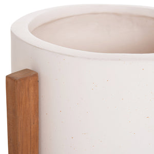 ΓΛΑΣΤΡΑ ΕΣΩΤ.ΧΩΡΟΥ HOFF HM4682.02S FIBER CEMENT ΛΕΥΚΟ-TEAK ΒΑΣΗ Φ33x42Υεκ - Pakobazaar