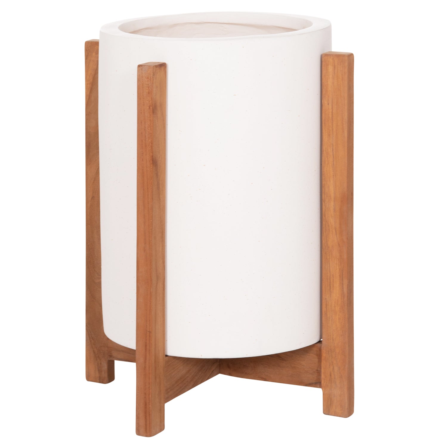 ΓΛΑΣΤΡΑ ΕΣΩΤ.ΧΩΡΟΥ HOFF HM4682.02S FIBER CEMENT ΛΕΥΚΟ-TEAK ΒΑΣΗ Φ33x42Υεκ - Pakobazaar