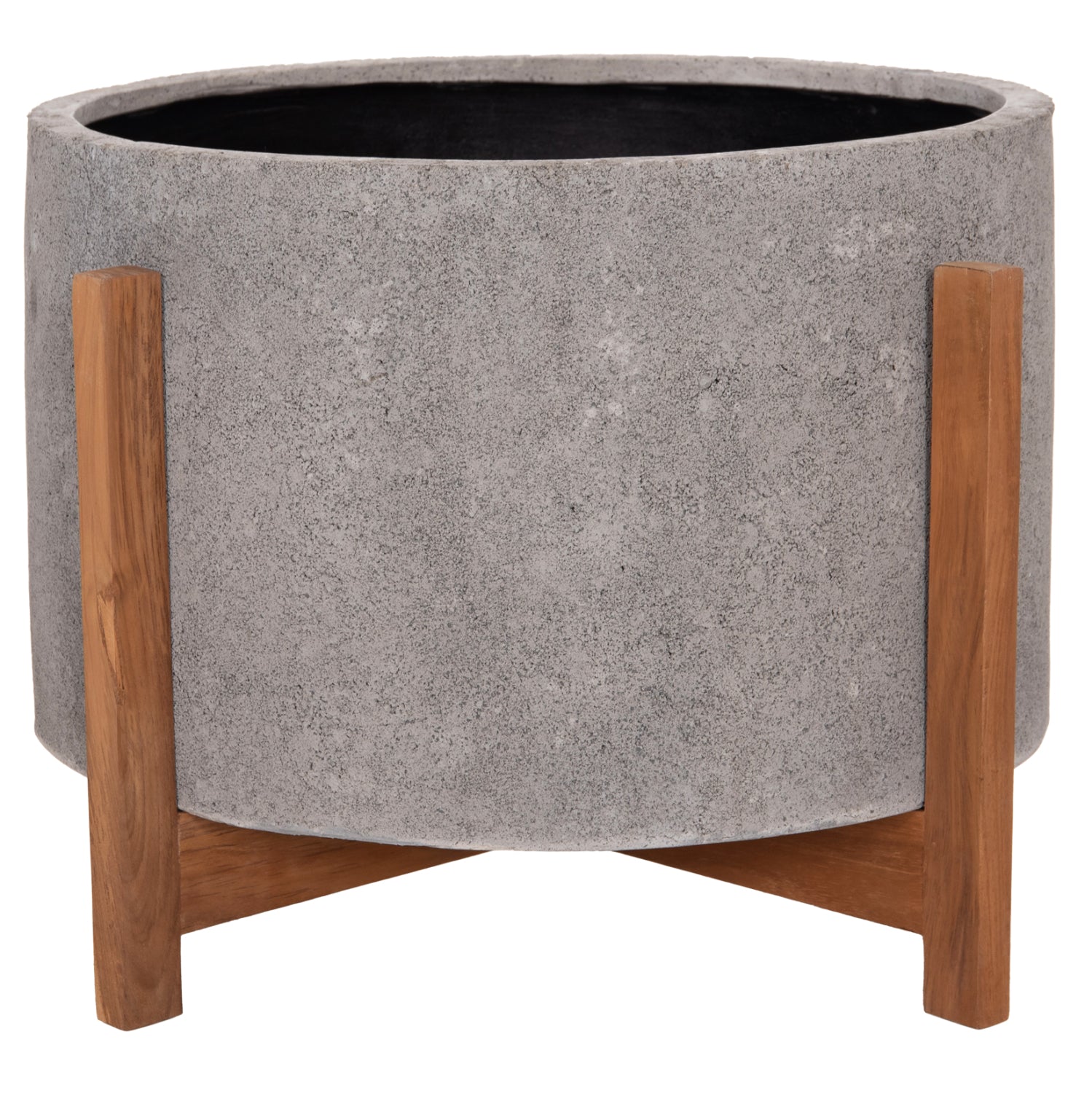 ΓΛΑΣΤΡΑ ΕΣΩΤ.ΧΩΡΟΥ HOFF HM4682.03L FIBER CEMENT ΓΚΡΙ-TEAK ΒΑΣΗ Φ50x35Υεκ - Pakobazaar