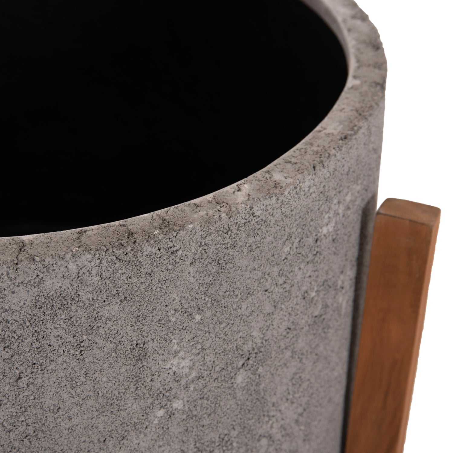 ΓΛΑΣΤΡΑ ΕΣΩΤ.ΧΩΡΟΥ HOFF HM4682.03L FIBER CEMENT ΓΚΡΙ-TEAK ΒΑΣΗ Φ50x35Υεκ - Pakobazaar