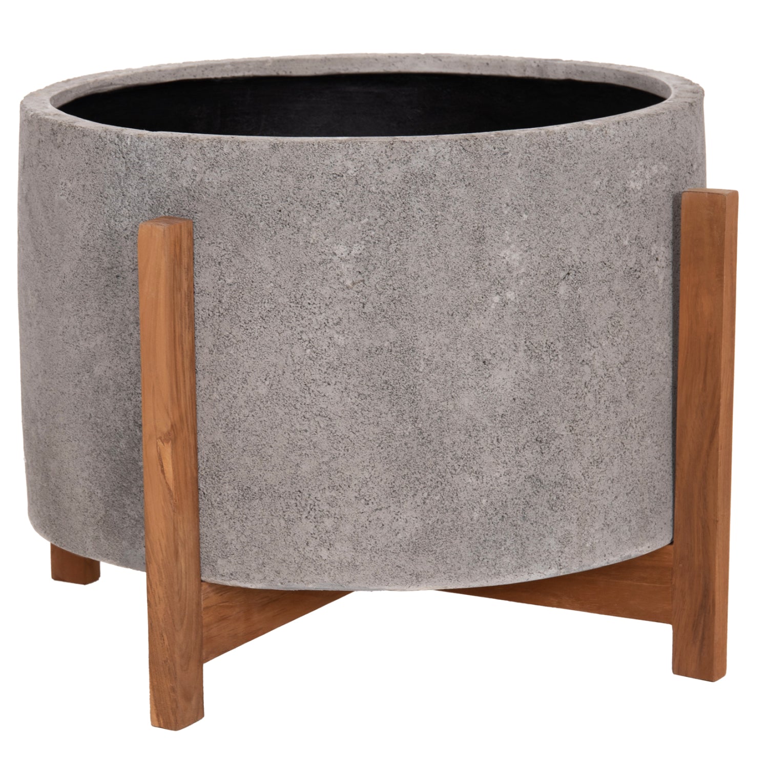 ΓΛΑΣΤΡΑ ΕΣΩΤ.ΧΩΡΟΥ HOFF HM4682.03L FIBER CEMENT ΓΚΡΙ-TEAK ΒΑΣΗ Φ50x35Υεκ - Pakobazaar