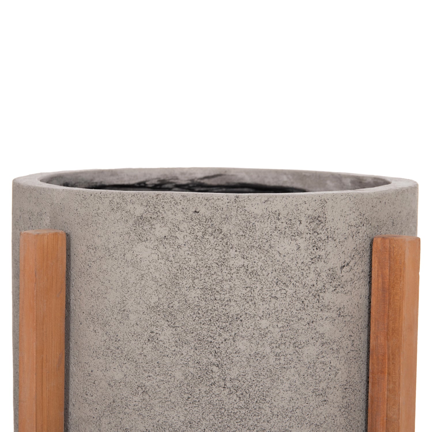 ΓΛΑΣΤΡΑ ΕΣΩΤ.ΧΩΡΟΥ HOFF HM4682.03M FIBER CEMENT ΓΚΡΙ-TEAK ΒΑΣΗ Φ40x39Υεκ - Pakobazaar