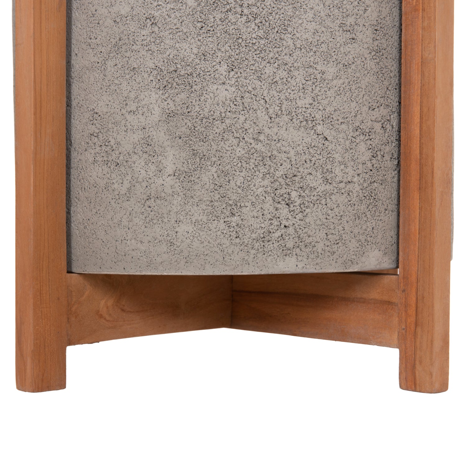 ΓΛΑΣΤΡΑ ΕΣΩΤ.ΧΩΡΟΥ HOFF HM4682.03M FIBER CEMENT ΓΚΡΙ-TEAK ΒΑΣΗ Φ40x39Υεκ - Pakobazaar