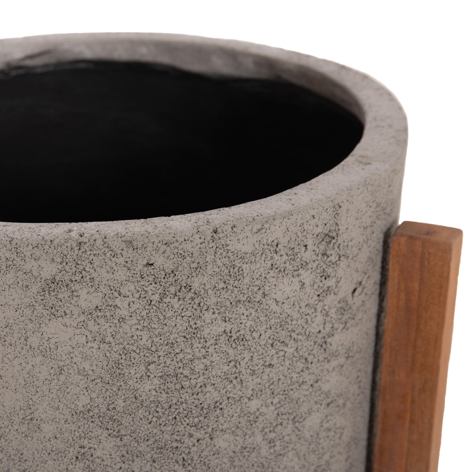 ΓΛΑΣΤΡΑ ΕΣΩΤ.ΧΩΡΟΥ HOFF HM4682.03M FIBER CEMENT ΓΚΡΙ-TEAK ΒΑΣΗ Φ40x39Υεκ - Pakobazaar