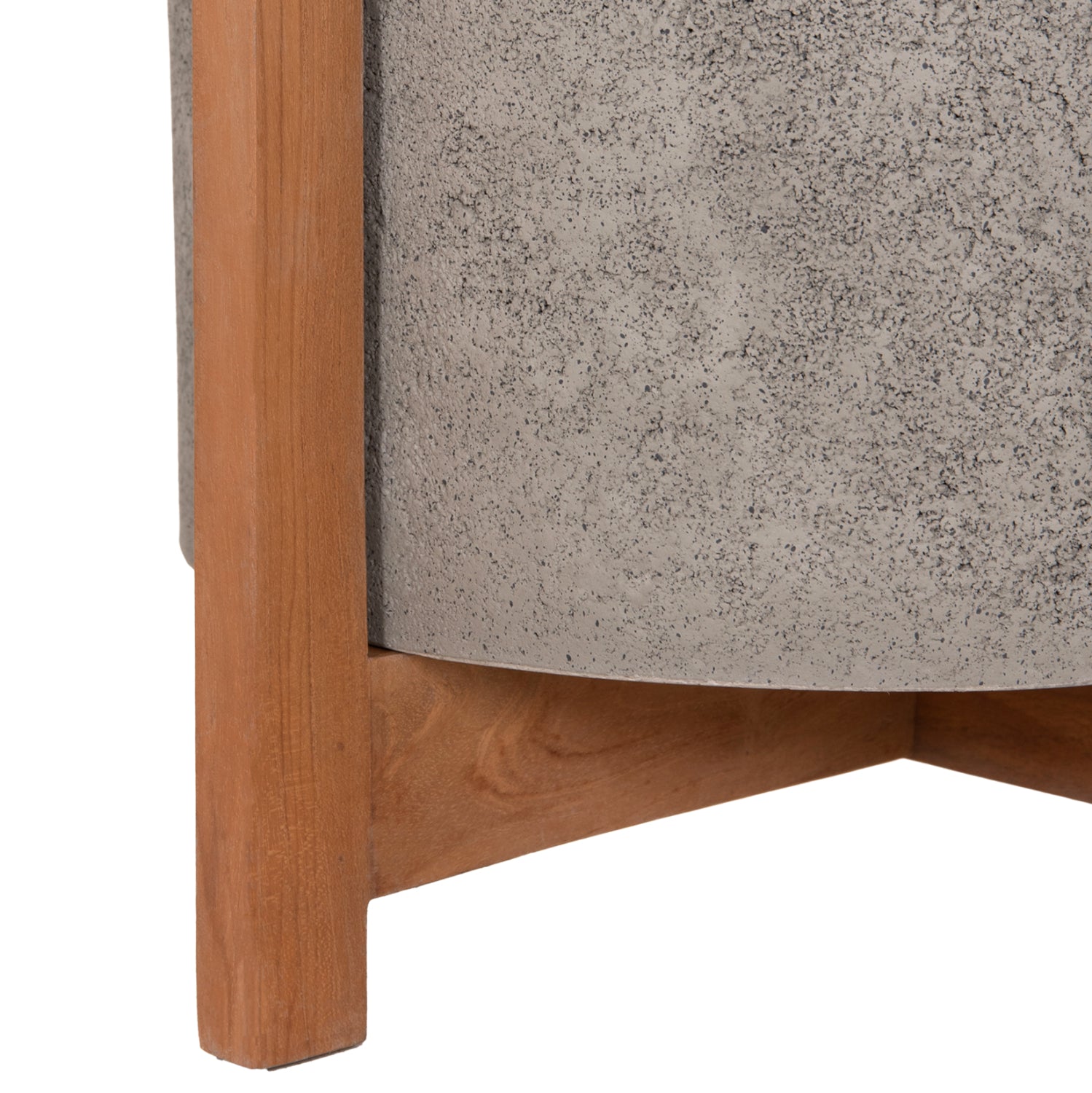 ΓΛΑΣΤΡΑ ΕΣΩΤ.ΧΩΡΟΥ HOFF HM4682.03M FIBER CEMENT ΓΚΡΙ-TEAK ΒΑΣΗ Φ40x39Υεκ - Pakobazaar