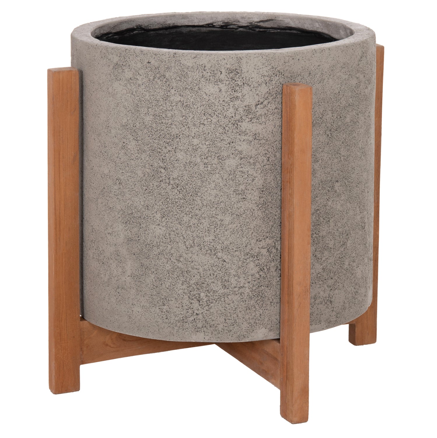 ΓΛΑΣΤΡΑ ΕΣΩΤ.ΧΩΡΟΥ HOFF HM4682.03M FIBER CEMENT ΓΚΡΙ-TEAK ΒΑΣΗ Φ40x39Υεκ - Pakobazaar
