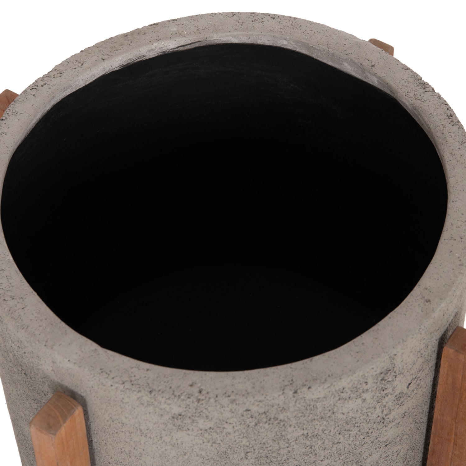 ΓΛΑΣΤΡΑ ΕΣΩΤ.ΧΩΡΟΥ HOFF HM4682.03M FIBER CEMENT ΓΚΡΙ-TEAK ΒΑΣΗ Φ40x39Υεκ - Pakobazaar