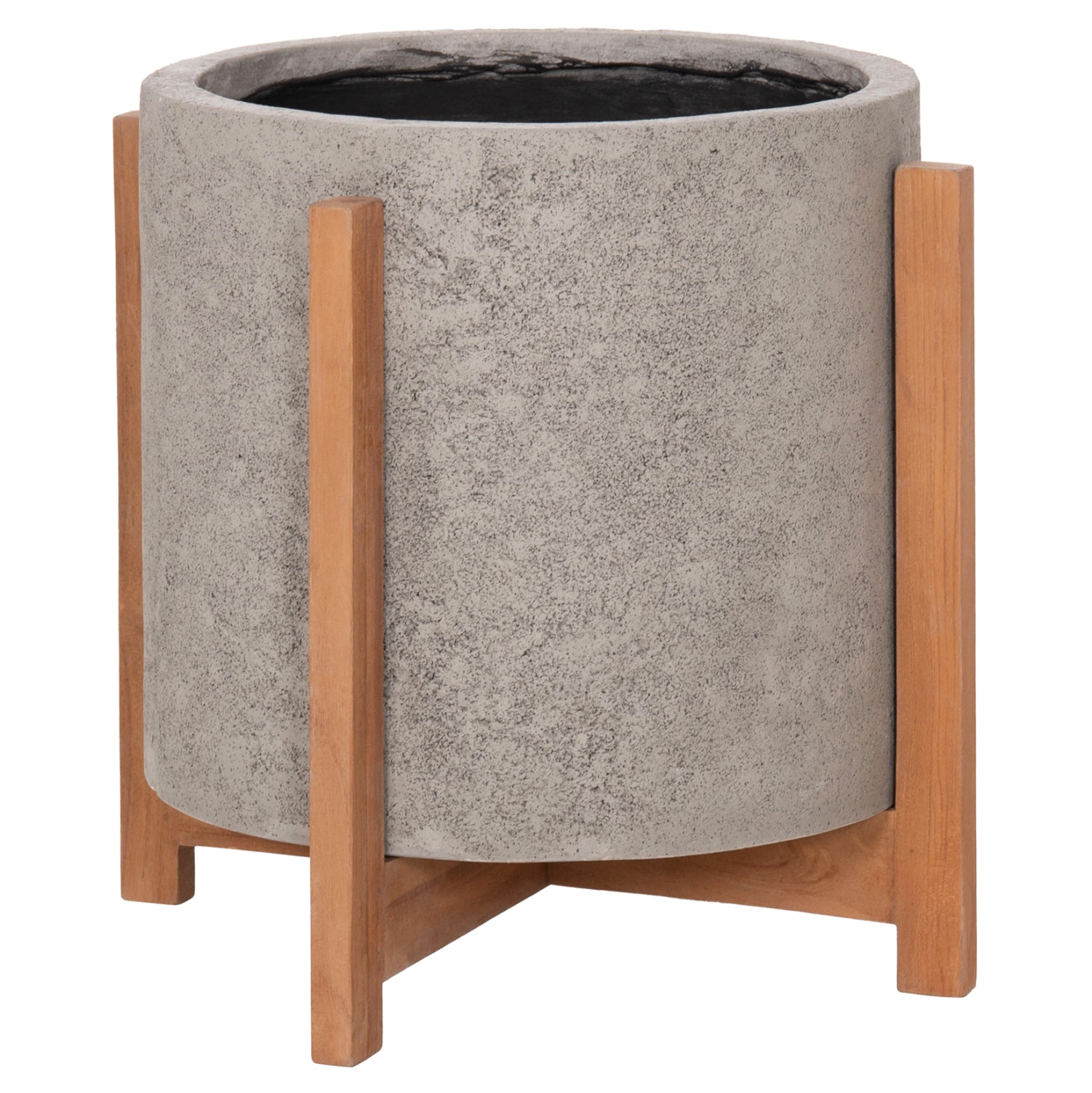 ΓΛΑΣΤΡΑ ΕΣΩΤ.ΧΩΡΟΥ HOFF HM4682.03M FIBER CEMENT ΓΚΡΙ-TEAK ΒΑΣΗ Φ40x39Υεκ - Pakobazaar