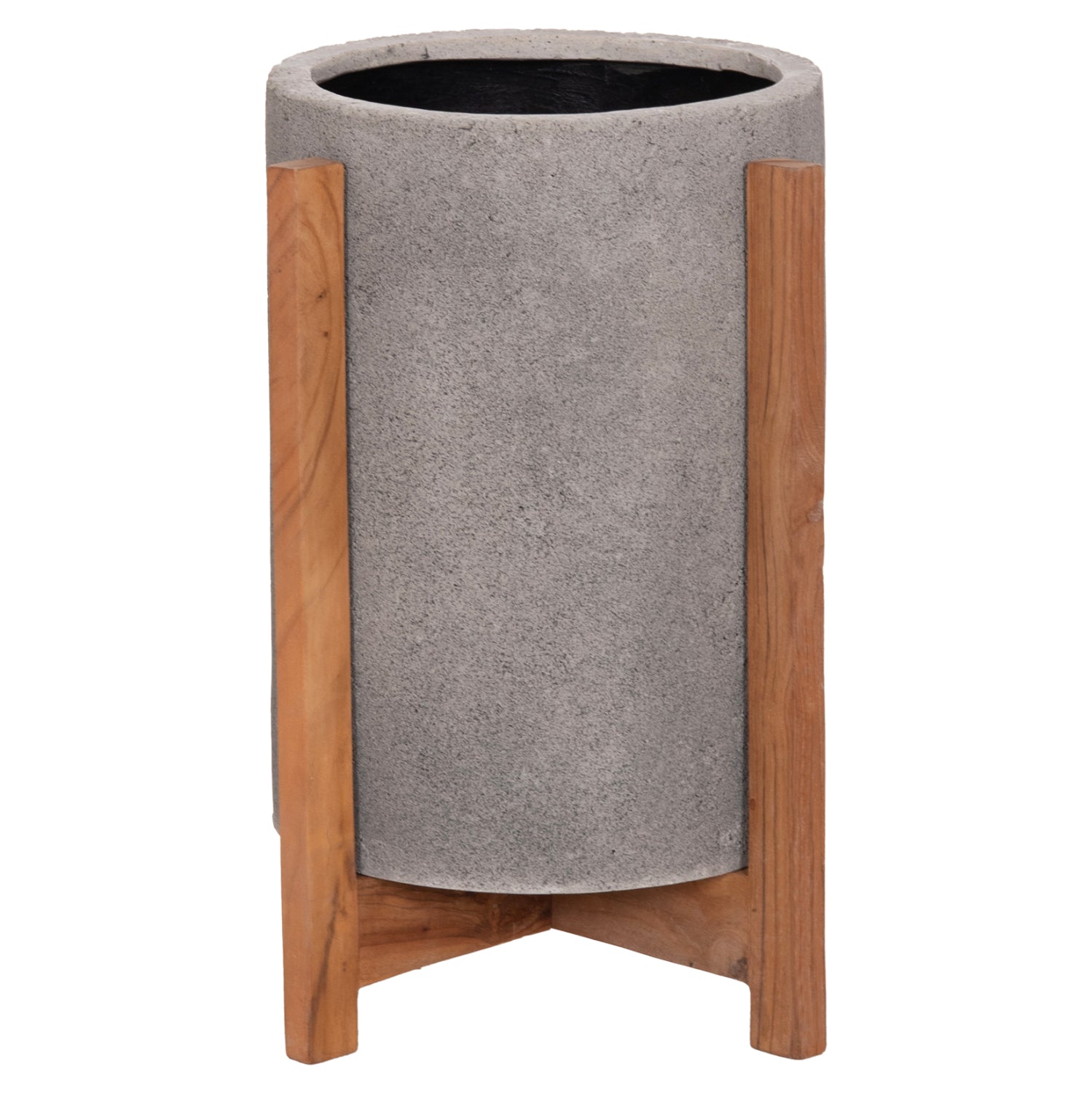 ΓΛΑΣΤΡΑ ΕΣΩΤ.ΧΩΡΟΥ HOFF HM4682.03S FIBER CEMENT ΓΚΡΙ-TEAK ΒΑΣΗ Φ33x42Υεκ - Pakobazaar