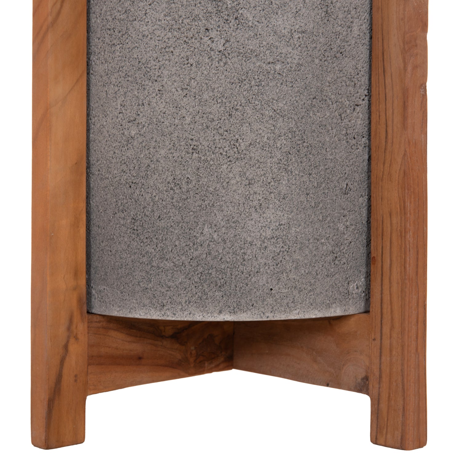 ΓΛΑΣΤΡΑ ΕΣΩΤ.ΧΩΡΟΥ HOFF HM4682.03S FIBER CEMENT ΓΚΡΙ-TEAK ΒΑΣΗ Φ33x42Υεκ - Pakobazaar