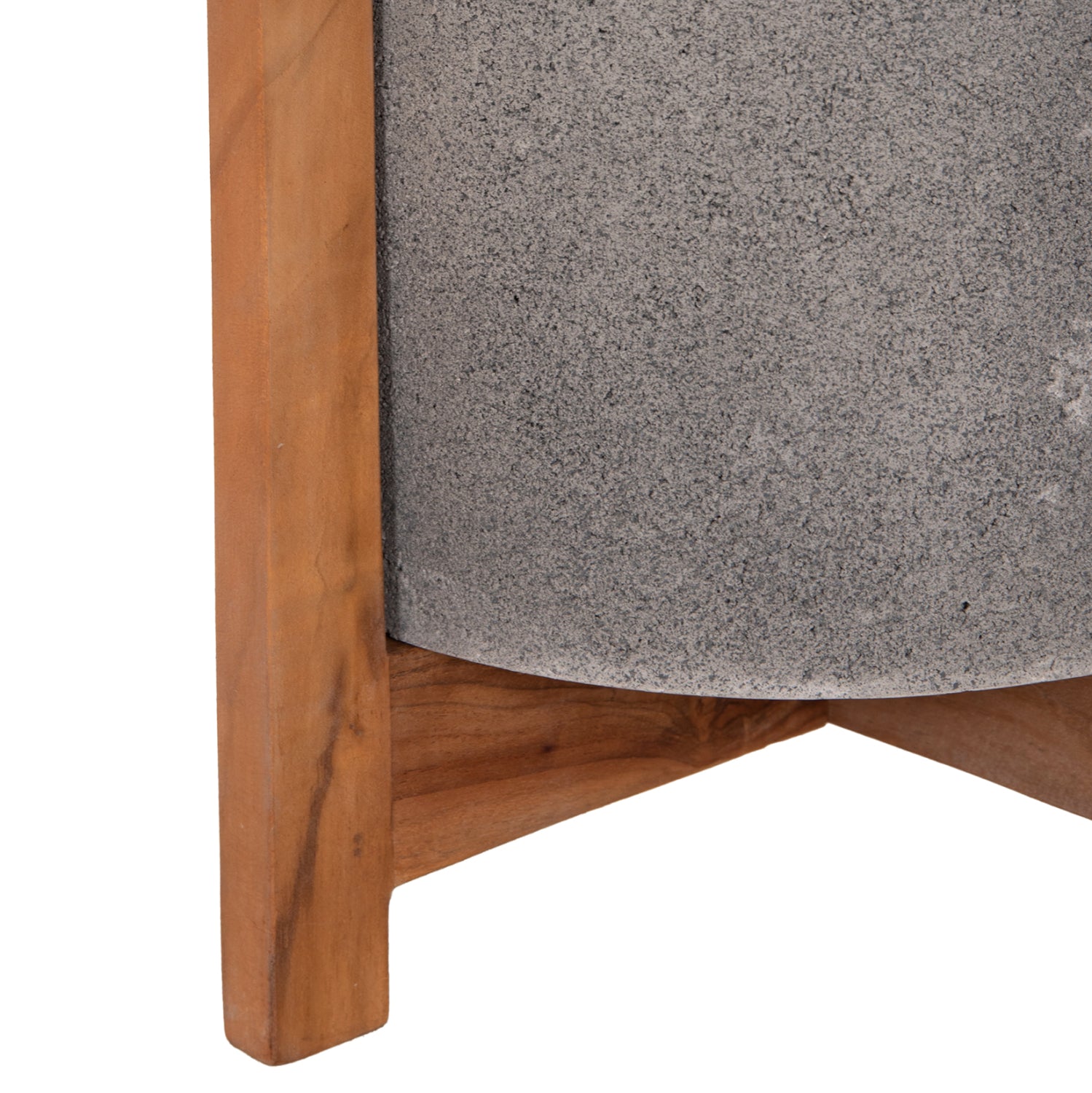 ΓΛΑΣΤΡΑ ΕΣΩΤ.ΧΩΡΟΥ HOFF HM4682.03S FIBER CEMENT ΓΚΡΙ-TEAK ΒΑΣΗ Φ33x42Υεκ - Pakobazaar