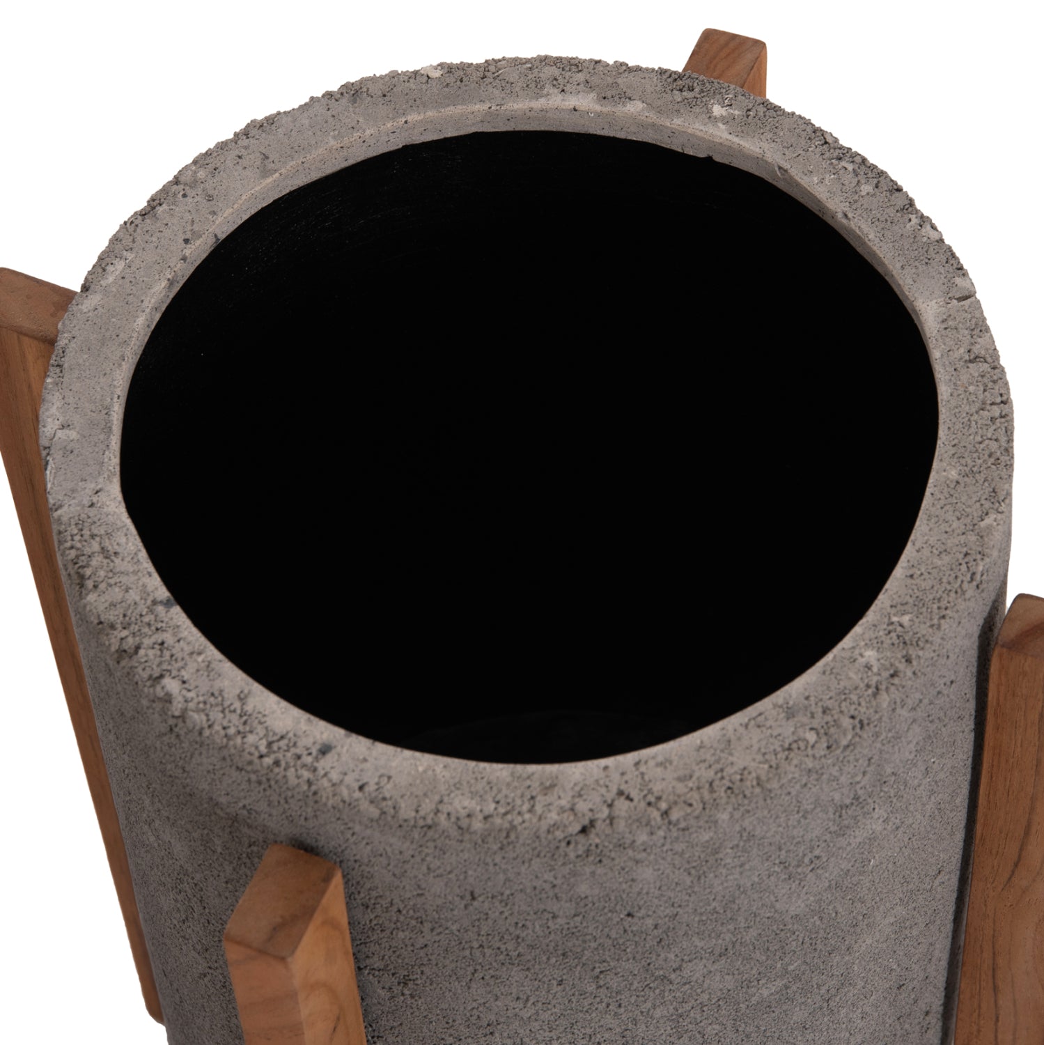 ΓΛΑΣΤΡΑ ΕΣΩΤ.ΧΩΡΟΥ HOFF HM4682.03S FIBER CEMENT ΓΚΡΙ-TEAK ΒΑΣΗ Φ33x42Υεκ - Pakobazaar