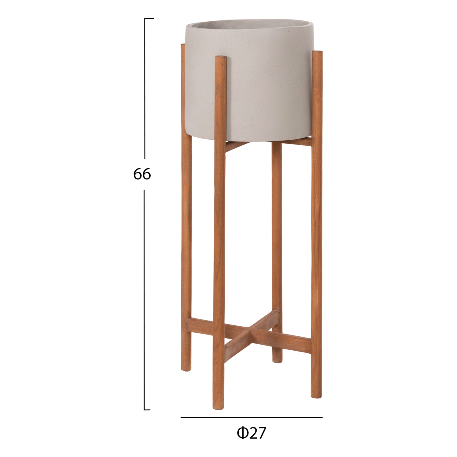 ΓΛΑΣΤΡΑ ΕΣΩΤ.ΧΩΡΟΥ RENTIL HM4684.03L FIBER CEMENT ΧΡΩΜΑ ΓΚΡΙ--ΒΑΣΗ TEAK Φ27x66Υ - Pakobazaar