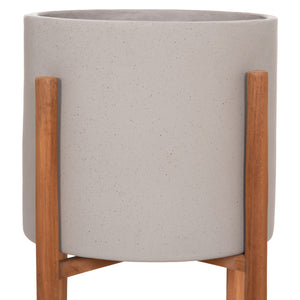 ΓΛΑΣΤΡΑ ΕΣΩΤ.ΧΩΡΟΥ RENTIL HM4684.03S FIBER CEMENT ΧΡΩΜΑ ΓΚΡΙ--ΒΑΣΗ TEAK Φ27x56Υ - Pakobazaar
