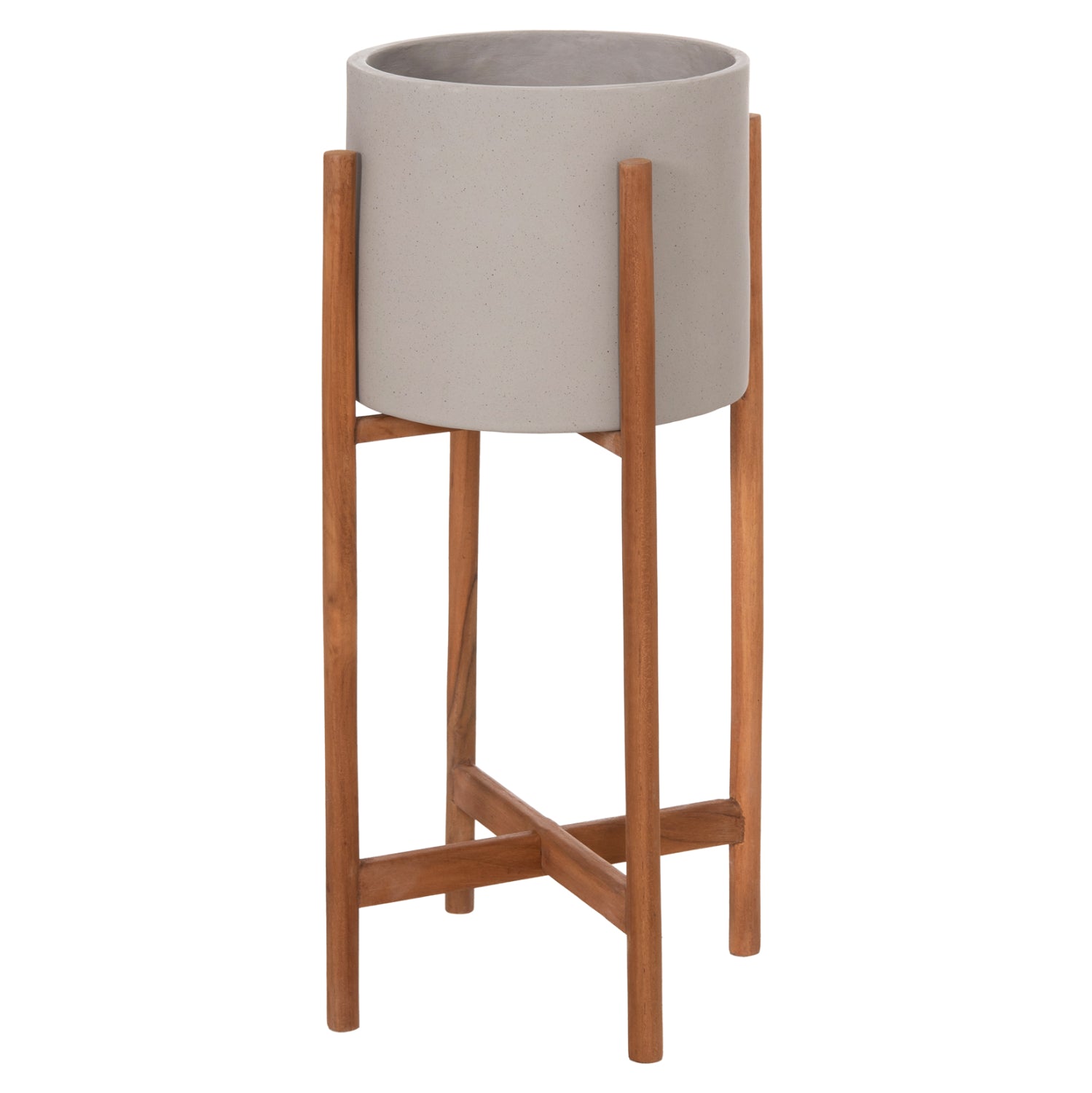 ΓΛΑΣΤΡΑ ΕΣΩΤ.ΧΩΡΟΥ RENTIL HM4684.03S FIBER CEMENT ΧΡΩΜΑ ΓΚΡΙ--ΒΑΣΗ TEAK Φ27x56Υ - Pakobazaar