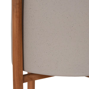 ΓΛΑΣΤΡΑ ΕΣΩΤ.ΧΩΡΟΥ RENTIL HM4684.03S FIBER CEMENT ΧΡΩΜΑ ΓΚΡΙ--ΒΑΣΗ TEAK Φ27x56Υ - Pakobazaar