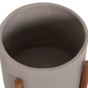 ΓΛΑΣΤΡΑ ΕΣΩΤ.ΧΩΡΟΥ RENTIL HM4684.03S FIBER CEMENT ΧΡΩΜΑ ΓΚΡΙ--ΒΑΣΗ TEAK Φ27x56Υ - Pakobazaar