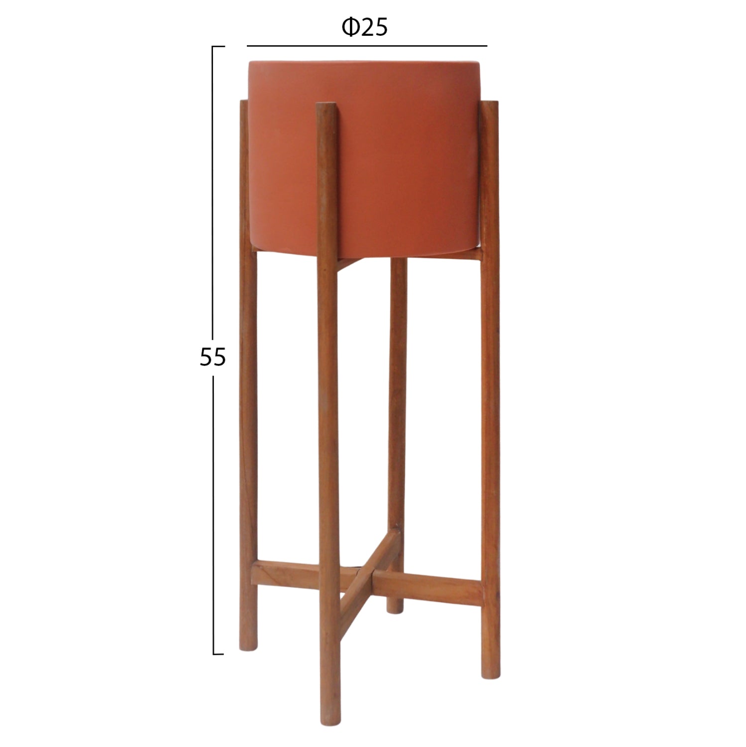 ΓΛΑΣΤΡΑ ΕΣΩΤ.ΧΩΡΟΥ RENTIL HM4684.08S FIBER CEMENT ΧΡΩΜΑ ΤΕΡΑΚΟΤΑ--ΒΑΣΗ TEAK Φ25x55Υ - Pakobazaar