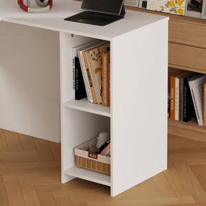 ΓΩΝΙΑΚΟ ΓΡΑΦΕΙΟ SHIG HM2135.03 MDF ΣΕ ΛΕΥΚΟ 140x120x75Υεκ - Pakobazaar