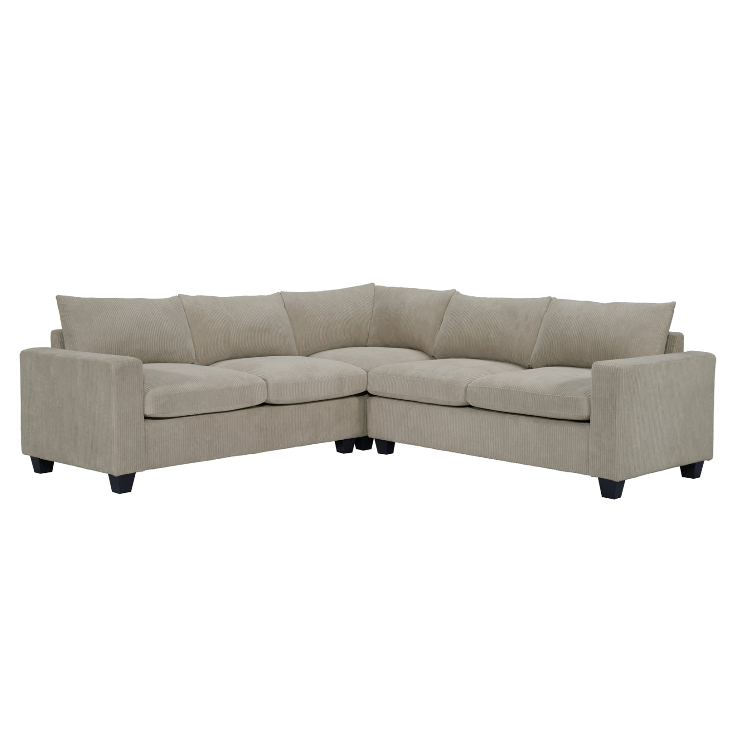 ΓΩΝΙΑΚΟΣ ΚΑΝΑΠΕΣ CALDER HM3286.03 ΜΠΕΖ ΥΦΑΣΜΑ 254x254x91Υεκ. - Pakobazaar