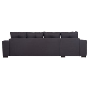 ΓΩΝΙΑΚΟΣ ΚΑΝΑΠΕΣ-ΚΡΕΒΑΤΙ ΜΕ ΑΠΟΘ.ΧΩΡΟ TRENDSTON HM3302.01L ΓΚΡΙ ΥΦΑΣΜΑ 298x177x95Υεκ - Pakobazaar