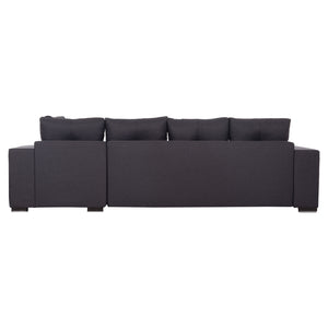 ΓΩΝΙΑΚΟΣ ΚΑΝΑΠΕΣ-ΚΡΕΒΑΤΙ ΜΕ ΑΠΟΘ.ΧΩΡΟ TRENDSTON HM3302.01R ΓΚΡΙ ΥΦΑΣΜΑ 298x177x95Υεκ - Pakobazaar