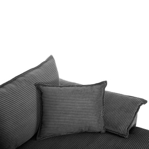 ΓΩΝΙΑΚΟΣ ΚΑΝΑΠΕΣ-ΚΡΕΒΑΤΙ ΜΕ ΑΠΟΘ.ΧΩΡΟ ALDO HM3276.02R ΑΝΘΡΑΚΙ ΥΦΑΣΜΑ 256x159x87Υεκ. - Pakobazaar