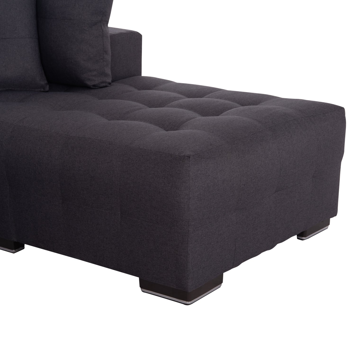 ΓΩΝΙΑΚΟΣ ΚΑΝΑΠΕΣ-ΚΡΕΒΑΤΙ ΜΕ ΑΠΟΘ.ΧΩΡΟ TRENDSTON HM3302.01R ΓΚΡΙ ΥΦΑΣΜΑ 298x177x95Υεκ - Pakobazaar
