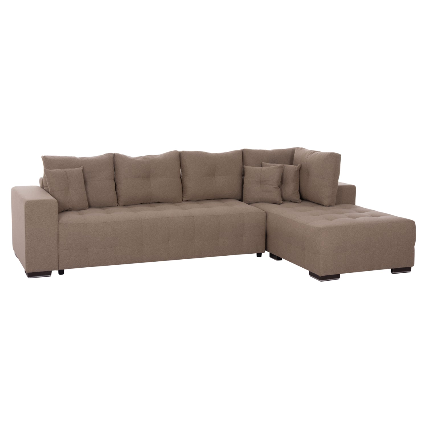 ΓΩΝΙΑΚΟΣ ΚΑΝΑΠΕΣ-ΚΡΕΒΑΤΙ ΜΕ ΑΠΟΘ.ΧΩΡΟ TRENDSTON HM3302.03R ΜΠΕΖ ΥΦΑΣΜΑ 298x177x95Υεκ - Pakobazaar