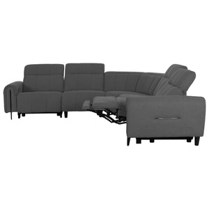 ΓΩΝΙΑΚΟΣ ΚΑΝΑΠΕΣ ΜΕ RECLINE ORACLE HM3290.01 ΓΚΡΙ ΥΦΑΣΜΑ 260x260x90(κάθισμα)x94Υεκ. - Pakobazaar