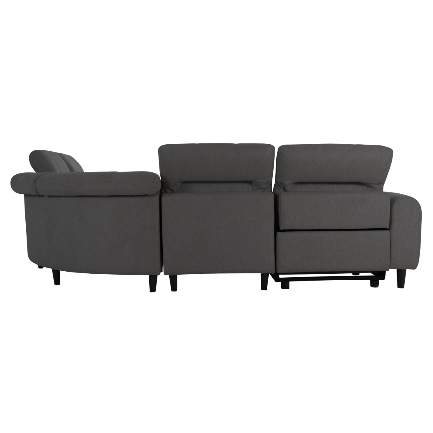 ΓΩΝΙΑΚΟΣ ΚΑΝΑΠΕΣ ΜΕ RECLINE ORACLE HM3290.01 ΓΚΡΙ ΥΦΑΣΜΑ 260x260x90(κάθισμα)x94Υεκ. - Pakobazaar