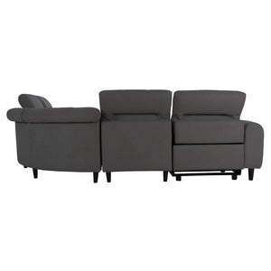ΓΩΝΙΑΚΟΣ ΚΑΝΑΠΕΣ ΜΕ RECLINE ORACLE HM3290.01 ΓΚΡΙ ΥΦΑΣΜΑ 260x260x90(κάθισμα)x94Υεκ. - Pakobazaar