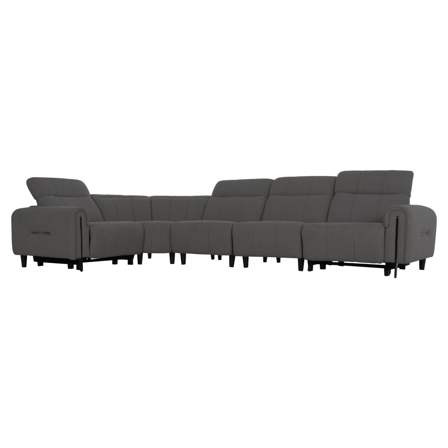 ΓΩΝΙΑΚΟΣ ΚΑΝΑΠΕΣ ΜΕ RECLINE ORACLE HM3290.01 ΓΚΡΙ ΥΦΑΣΜΑ 260x260x90(κάθισμα)x94Υεκ. - Pakobazaar