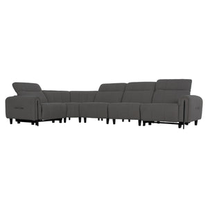 ΓΩΝΙΑΚΟΣ ΚΑΝΑΠΕΣ ΜΕ RECLINE ORACLE HM3290.01 ΓΚΡΙ ΥΦΑΣΜΑ 260x260x90(κάθισμα)x94Υεκ. - Pakobazaar
