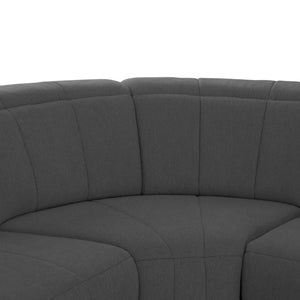 ΓΩΝΙΑΚΟΣ ΚΑΝΑΠΕΣ ΜΕ RECLINE ORACLE HM3290.01 ΓΚΡΙ ΥΦΑΣΜΑ 260x260x90(κάθισμα)x94Υεκ. - Pakobazaar