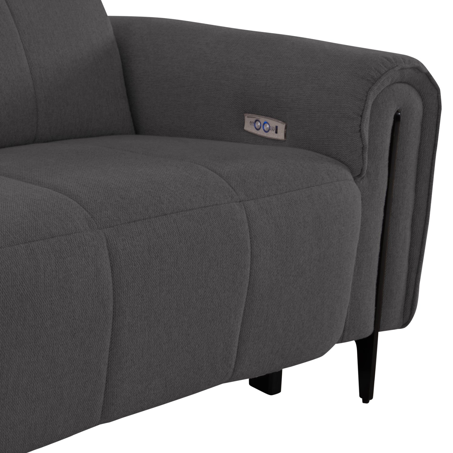 ΓΩΝΙΑΚΟΣ ΚΑΝΑΠΕΣ ΜΕ RECLINE ORACLE HM3290.01 ΓΚΡΙ ΥΦΑΣΜΑ 260x260x90(κάθισμα)x94Υεκ. - Pakobazaar