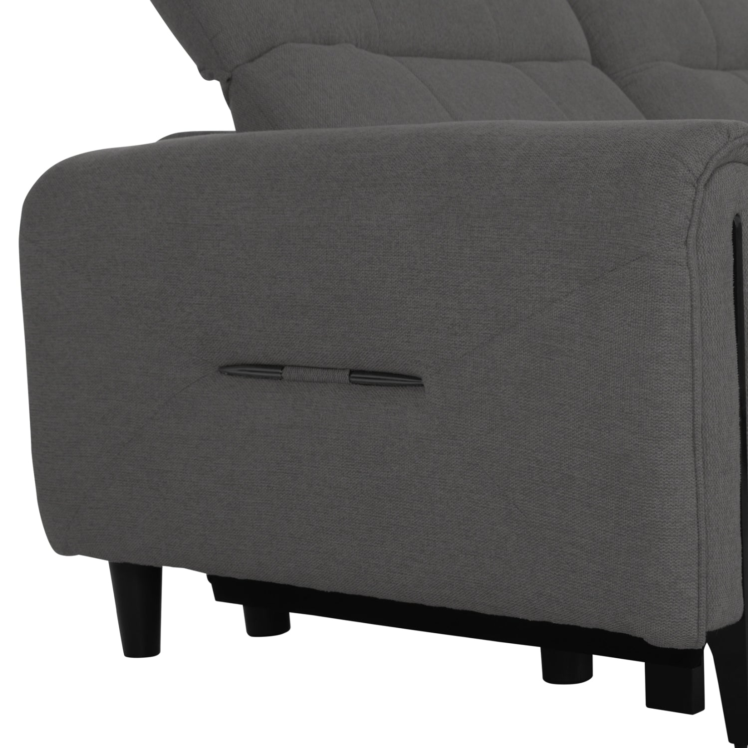 ΓΩΝΙΑΚΟΣ ΚΑΝΑΠΕΣ ΜΕ RECLINE ORACLE HM3290.01 ΓΚΡΙ ΥΦΑΣΜΑ 260x260x90(κάθισμα)x94Υεκ. - Pakobazaar