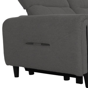 ΓΩΝΙΑΚΟΣ ΚΑΝΑΠΕΣ ΜΕ RECLINE ORACLE HM3290.01 ΓΚΡΙ ΥΦΑΣΜΑ 260x260x90(κάθισμα)x94Υεκ. - Pakobazaar