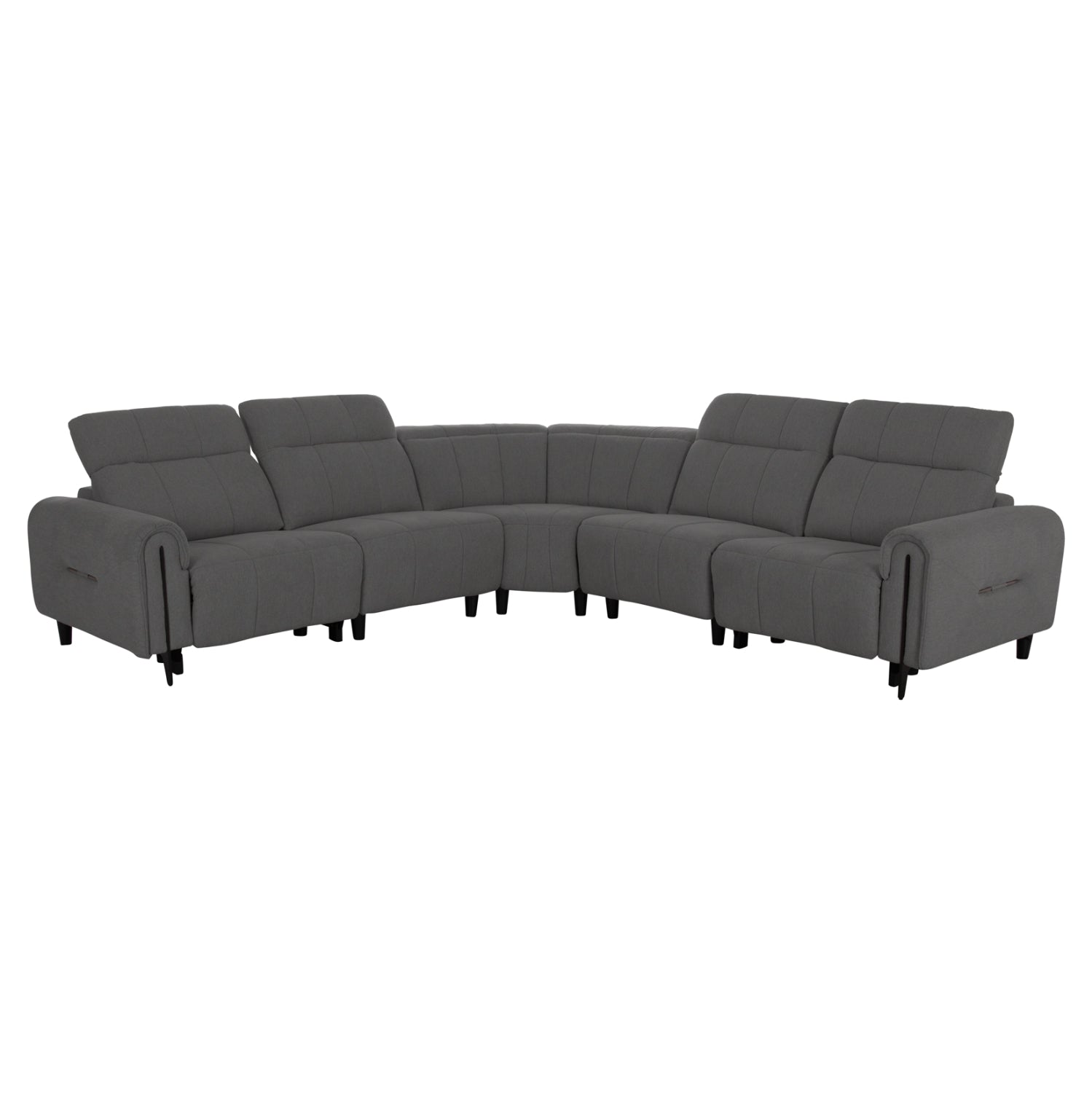 ΓΩΝΙΑΚΟΣ ΚΑΝΑΠΕΣ ΜΕ RECLINE ORACLE HM3290.01 ΓΚΡΙ ΥΦΑΣΜΑ 260x260x90(κάθισμα)x94Υεκ. - Pakobazaar