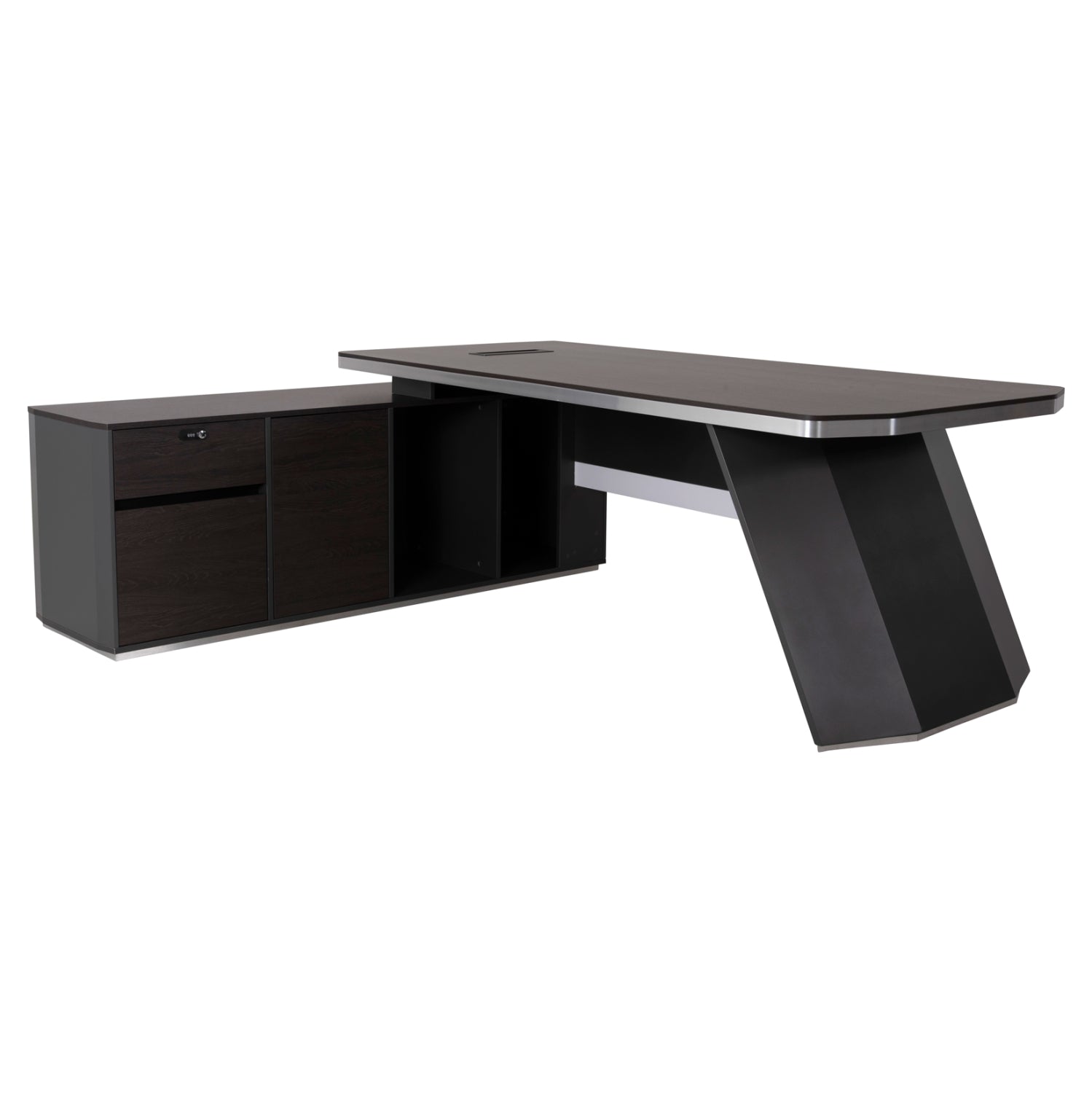 ΓΡΑΦΕΙΟ ΕΠΑΓΓΕΛΜΑΤΙΚΟ ΑΡΙΣΤΕΡΗ ΓΩΝΙΑ ROSEWOOD HM2083L 220X180X76Υεκ. - Pakobazaar