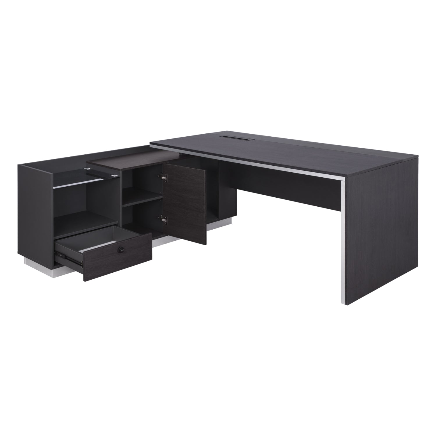 ΓΡΑΦΕΙΟ ΕΠΑΓΓΕΛΜΑΤΙΚΟ ΑΡΙΣΤΕΡΗ ΓΩΝΙΑ ROSEWOOD HM2112L 200X160X76Υ εκ. - Pakobazaar