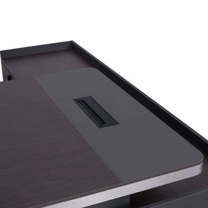ΓΡΑΦΕΙΟ ΕΠΑΓΓΕΛΜΑΤΙΚΟ ΑΡΙΣΤΕΡΗ ΓΩΝΙΑ ROSEWOOD HM2084L 220X180X76Υεκ. - Pakobazaar
