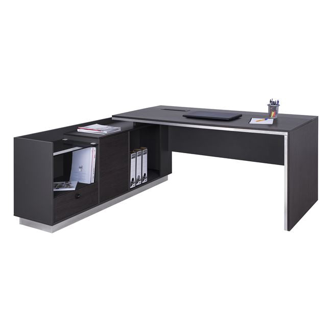 ΓΡΑΦΕΙΟ ΕΠΑΓΓΕΛΜΑΤΙΚΟ ΑΡΙΣΤΕΡΗ ΓΩΝΙΑ ROSEWOOD HM2086L 180X170X76Υ εκ. - Pakobazaar