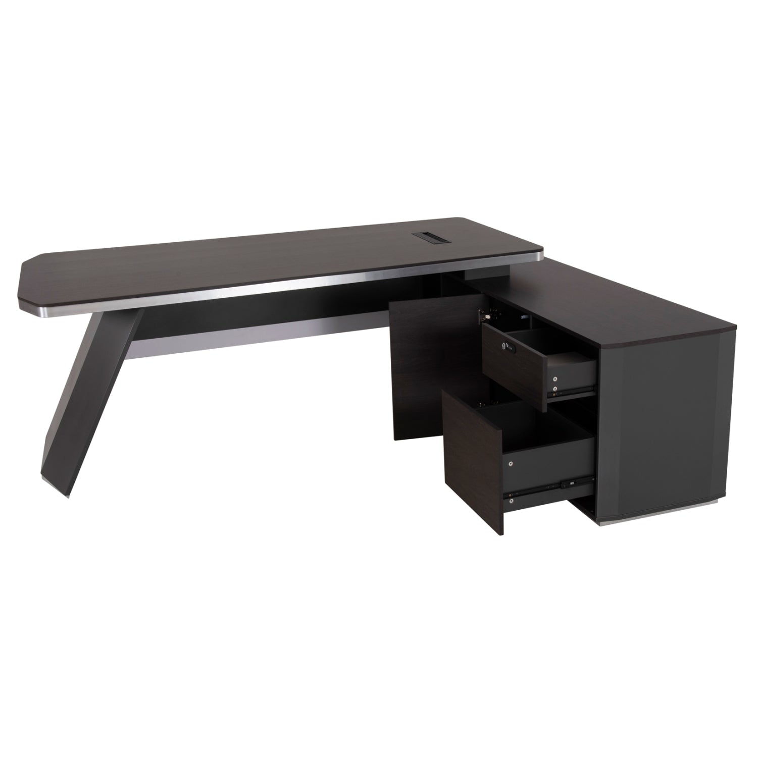 ΓΡΑΦΕΙΟ ΕΠΑΓΓΕΛΜΑΤΙΚΟ ΔΕΞΙΑ ΓΩΝΙΑ ROSEWOOD HM2083R 220X180X76Υ εκ. - Pakobazaar