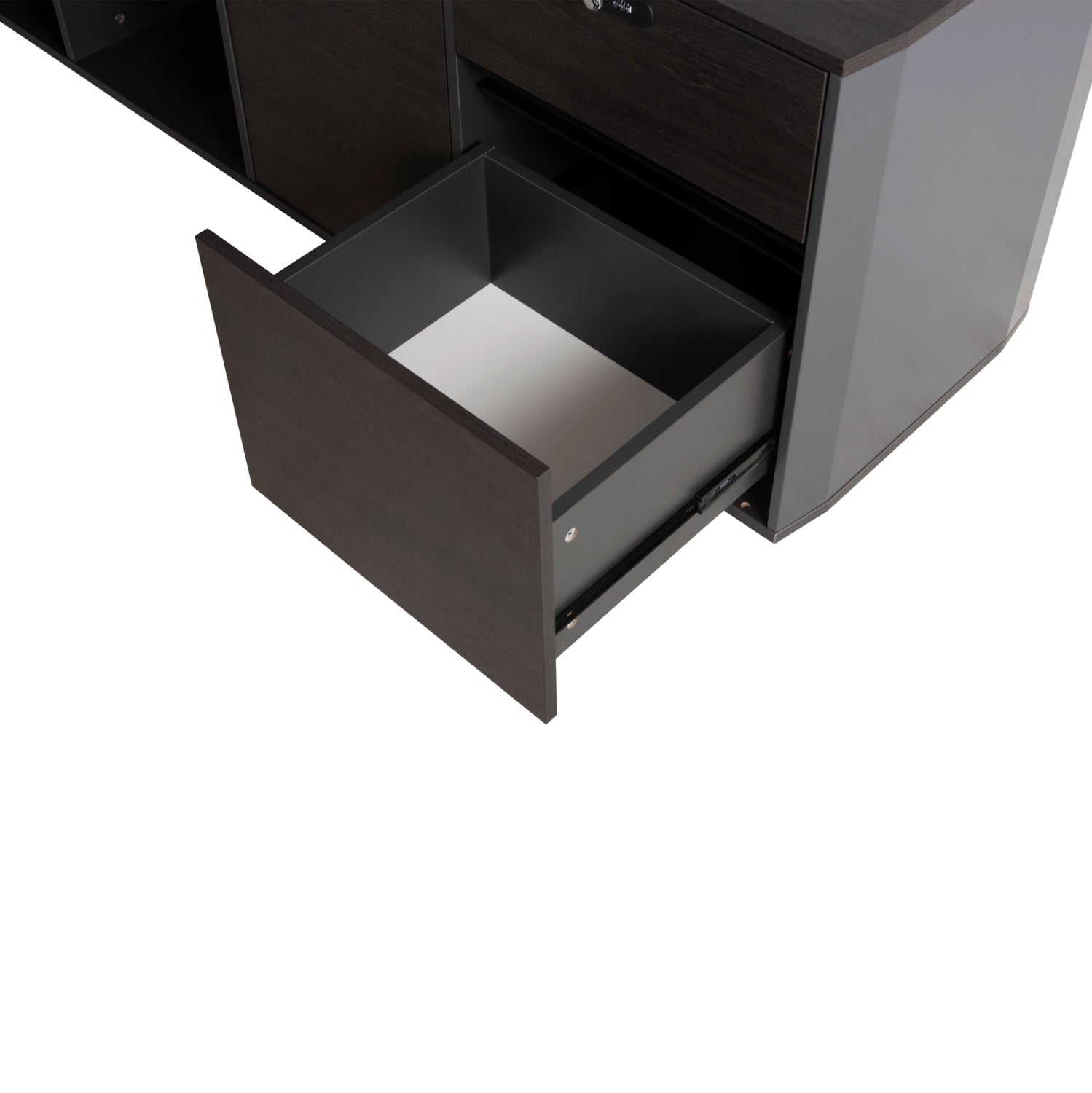 ΓΡΑΦΕΙΟ ΕΠΑΓΓΕΛΜΑΤΙΚΟ ΔΕΞΙΑ ΓΩΝΙΑ ROSEWOOD HM2083R 220X180X76Υ εκ. - Pakobazaar