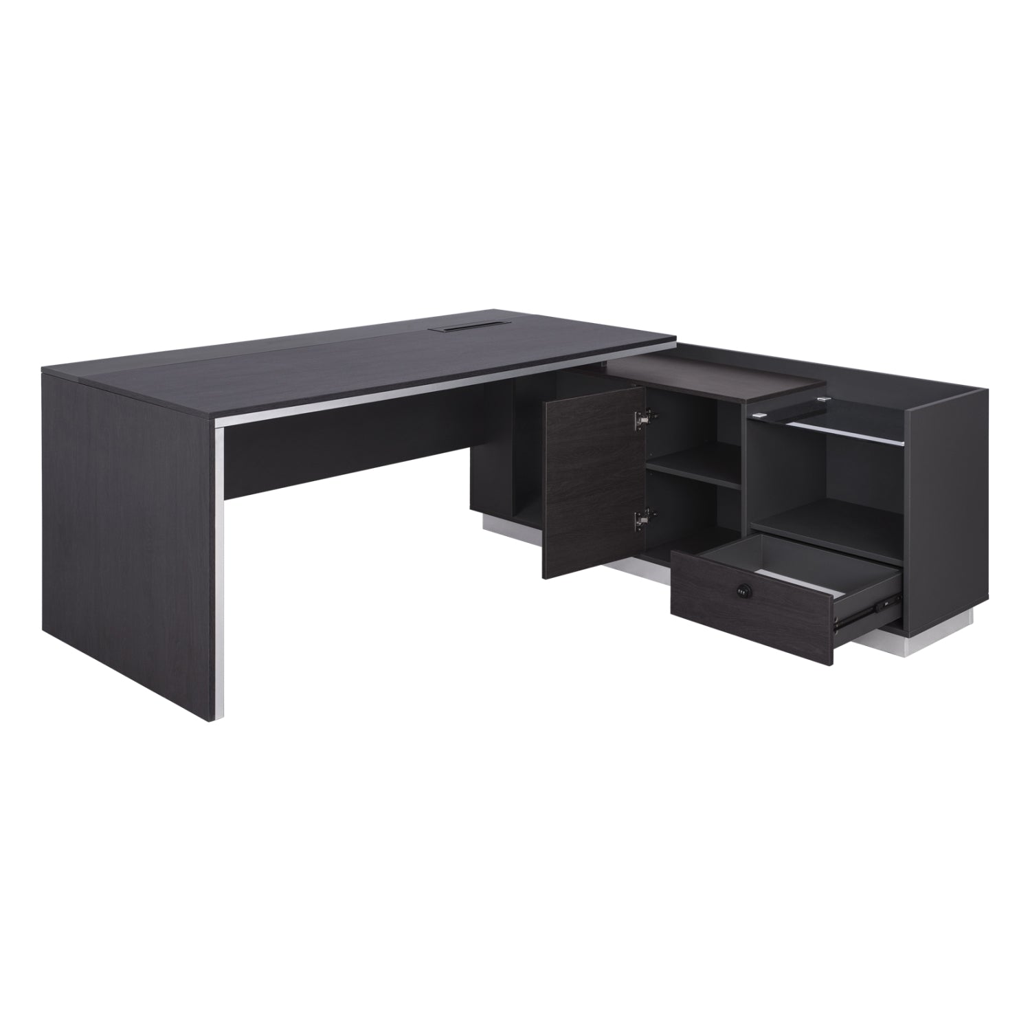 ΓΡΑΦΕΙΟ ΕΠΑΓΓΕΛΜΑΤΙΚΟ ΔΕΞΙΑ ΓΩΝΙΑ ROSEWOOD HM2112R 200X160X76Υ εκ. - Pakobazaar