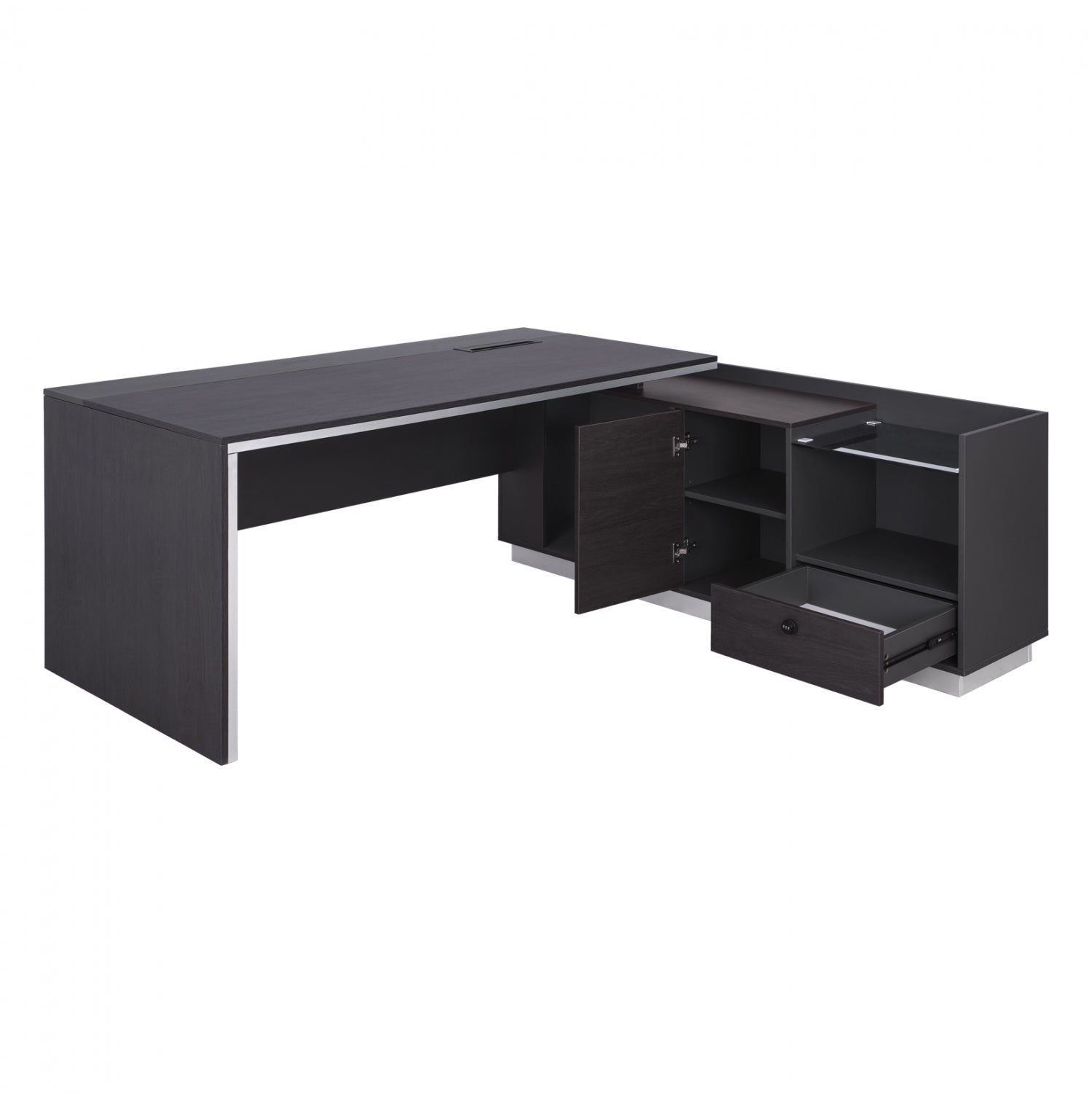 ΓΡΑΦΕΙΟ ΕΠΑΓΓΕΛΜΑΤΙΚΟ ΔΕΞΙΑ ΓΩΝΙΑ ROSEWOOD HM2112R 200X160X76Υ εκ. - Pakobazaar