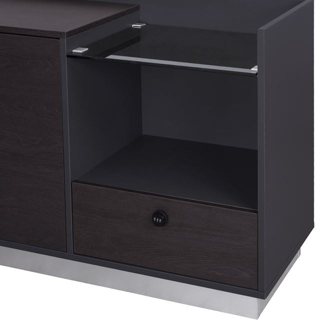ΓΡΑΦΕΙΟ ΕΠΑΓΓΕΛΜΑΤΙΚΟ ΔΕΞΙΑ ΓΩΝΙΑ ROSEWOOD HM2086R 180X170X76Υ εκ. - Pakobazaar