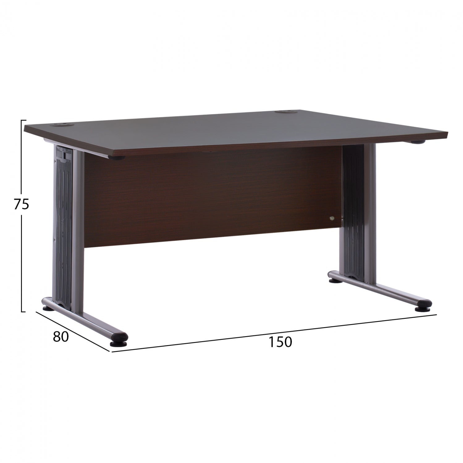 ΓΡΑΦΕΙΟ ΕΠΑΓΓΕΛΜΑΤΙΚΟ VALDEN HM2045.02 WENGE 150X80X75 - Pakobazaar